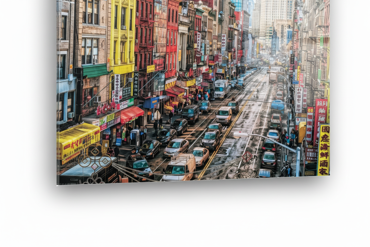 Hong Kong - cm 70x50 - Pannello Acrilico