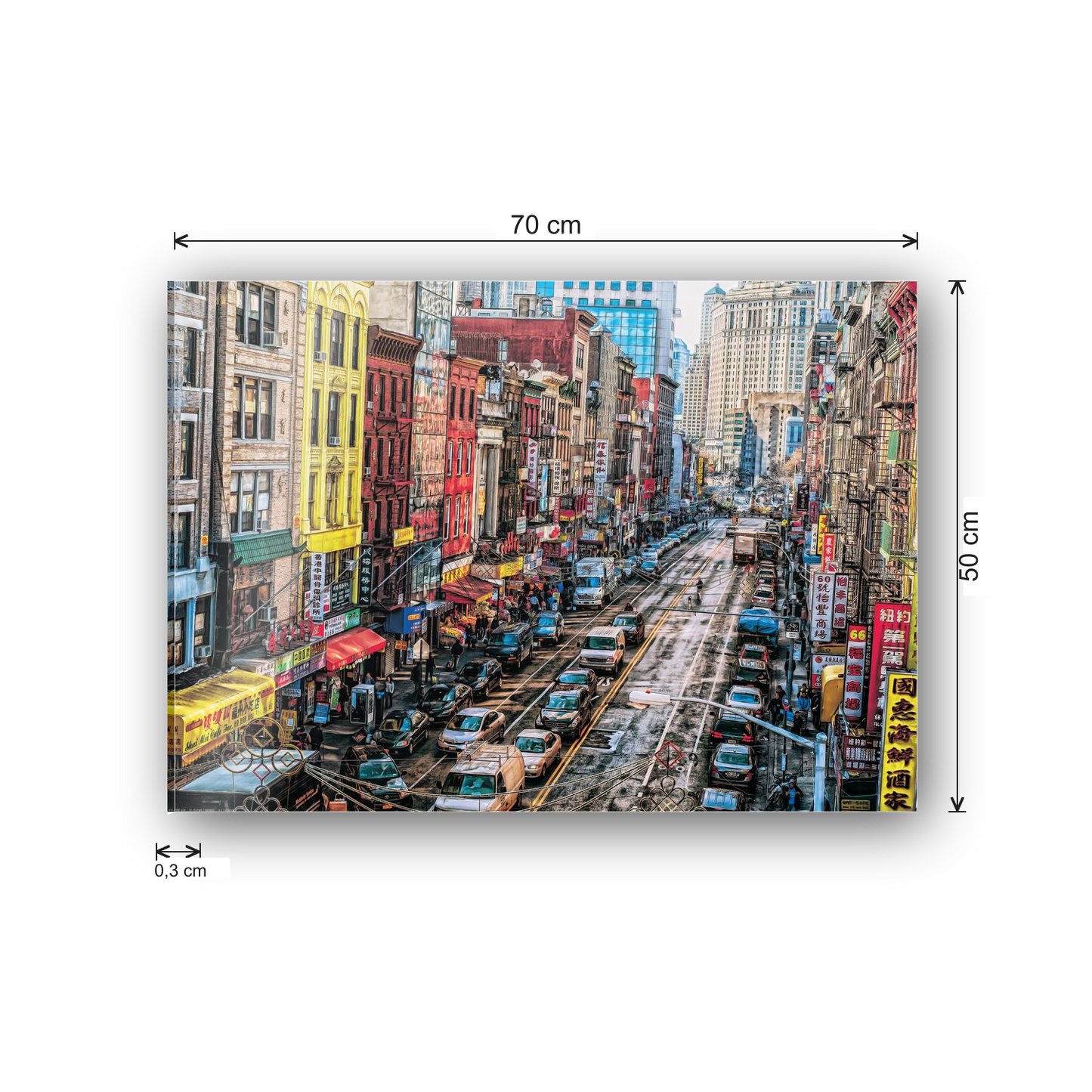 Hong Kong cm 70x50 - misure