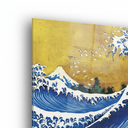 Homage to Hokusai - Great Wave - cm 70x50 - Pannello Acrilico