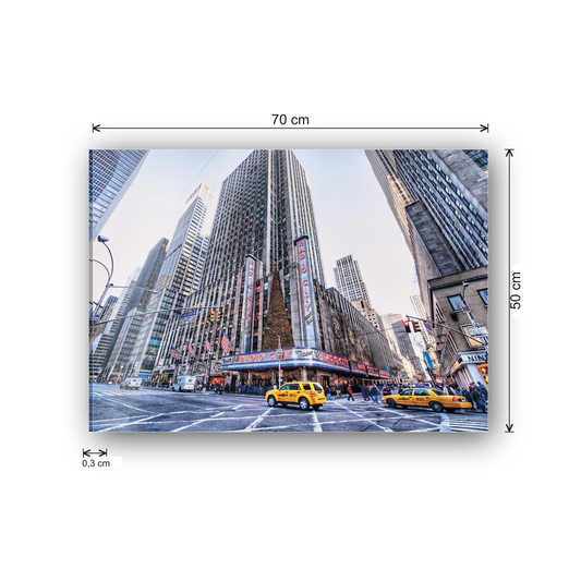 Radio city music hall cm 70x50 - misure