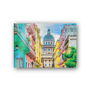 Hauser in calle barcellona Havanna - cm 70x50 - Pannello Acrilico