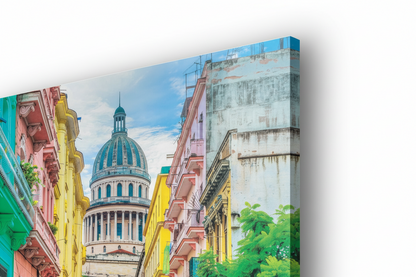 Hauser in calle barcellona Havanna - cm 70x50 - Pannello Acrilico