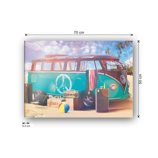 Freedom VW Camper van cm 70x50 - misure
