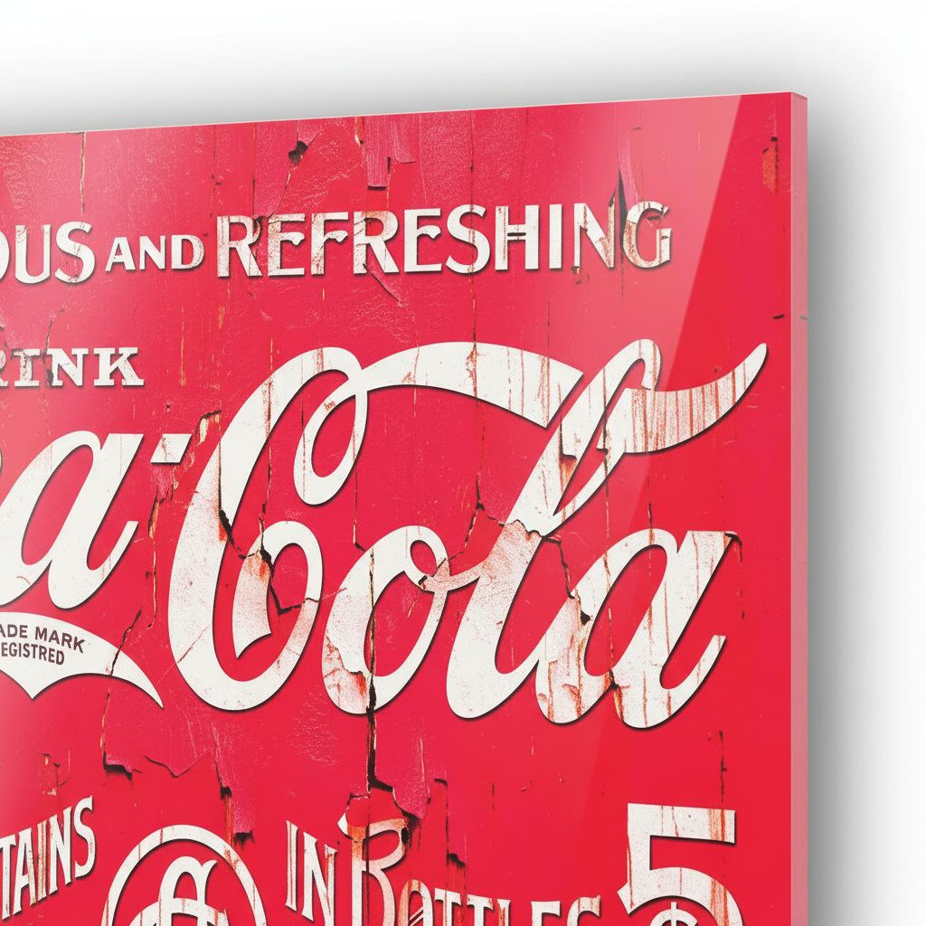 Homage to Delicious & refreshing Coke - cm 70x50 - Pannello Acrilico