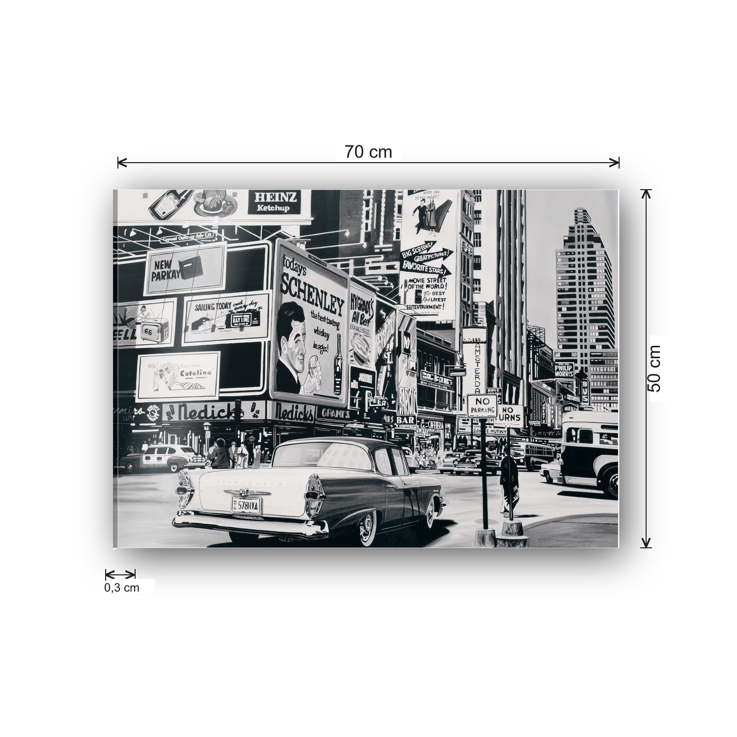 Advertising in the City cm 70x50 - misure