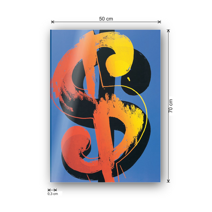 Homage to Warhol - Dollar cm 50x70 - misure