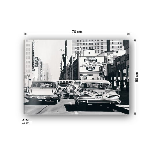 Greyhound Depot cm 70x50 - misure