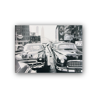 Cars in traffic cm 70x50