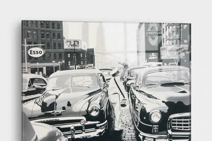 Cars in traffic - cm 70x50 - Pannello Acrilico