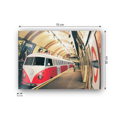 VW Camper tube train cm 70x50 - misure