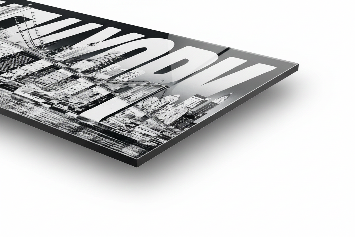 New York typeface - cm 100x50 - Pannello Acrilico