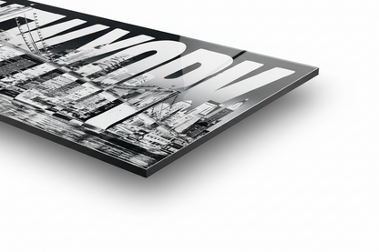 New York typeface - cm 100x50 - Pannello Acrilico
