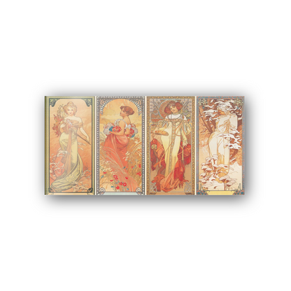 Homage to Mucha - Les saisons 1900 cm 100x50