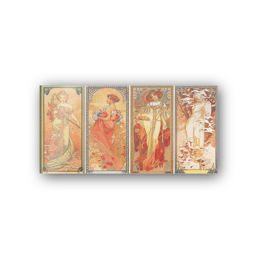 Homage to Mucha - Les saisons 1900 cm 100x50