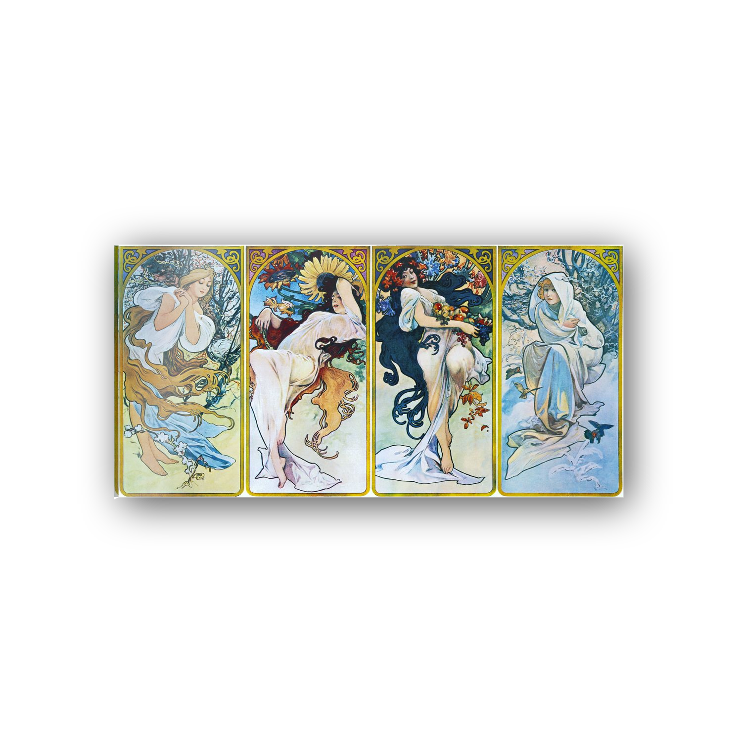 Homage to Mucha - Les saisons 1897 cm 100x50