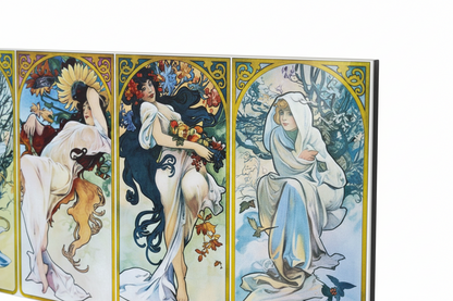 Homage to Mucha - Les saisons 1897 - cm 100x50 - Pannello Acrilico