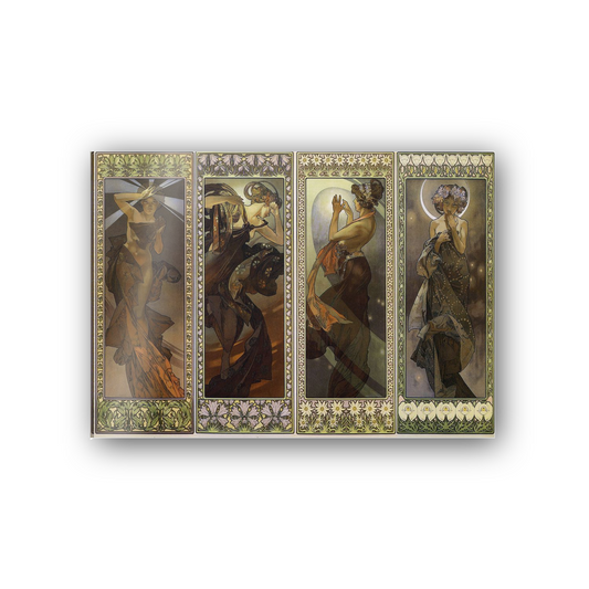 Homage to Mucha - The moon and stars cm 70x50