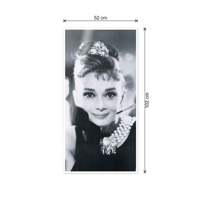 Homage to Audrey - Colazione da Tiffany cm 50x100 - misure