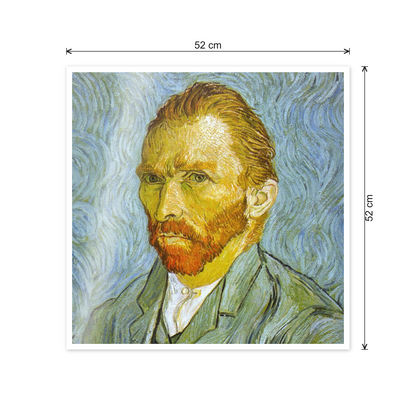 Homage to Van Gogh - Self Portrait cm 50x50 - misure