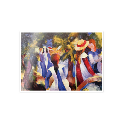 Homage to Macke - Girls in the Open cm 70x50