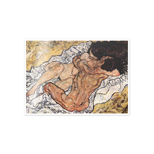 Homage to Schiele - The Embrace cm 70x50