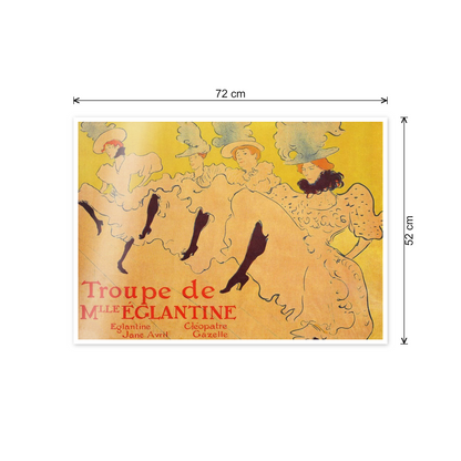Homage to Toulouse-Lautrec - Mlles Eglantines II cm 70x50 - misure