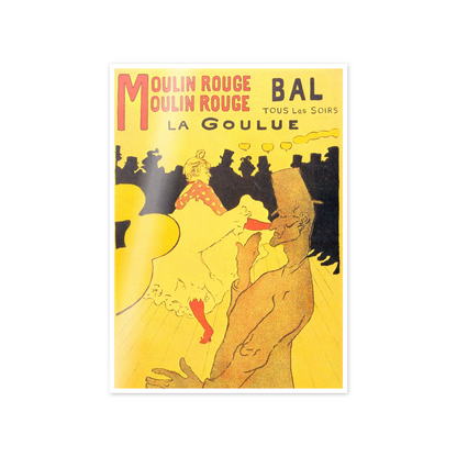 Homage to Toulouse-Lautrec - Moulin Rouge la Goulue cm 50x70