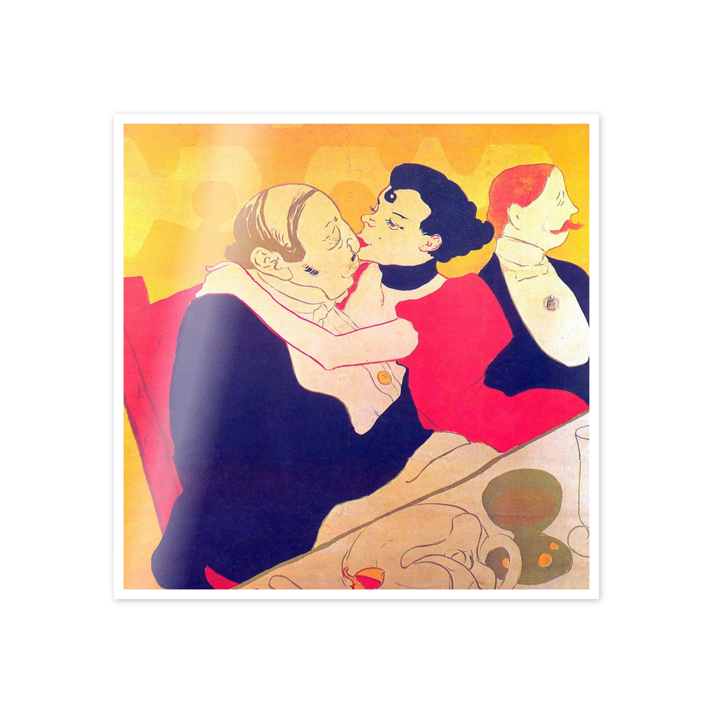 Homage to Toulouse-Lautrec - Rene de Joie cm 50x50
