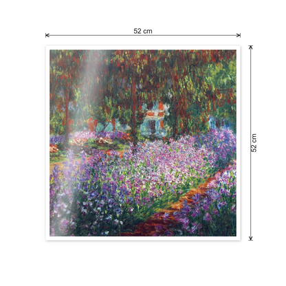 Homage to Monet - Monet's garden in Giverny cm 50x50 - misure