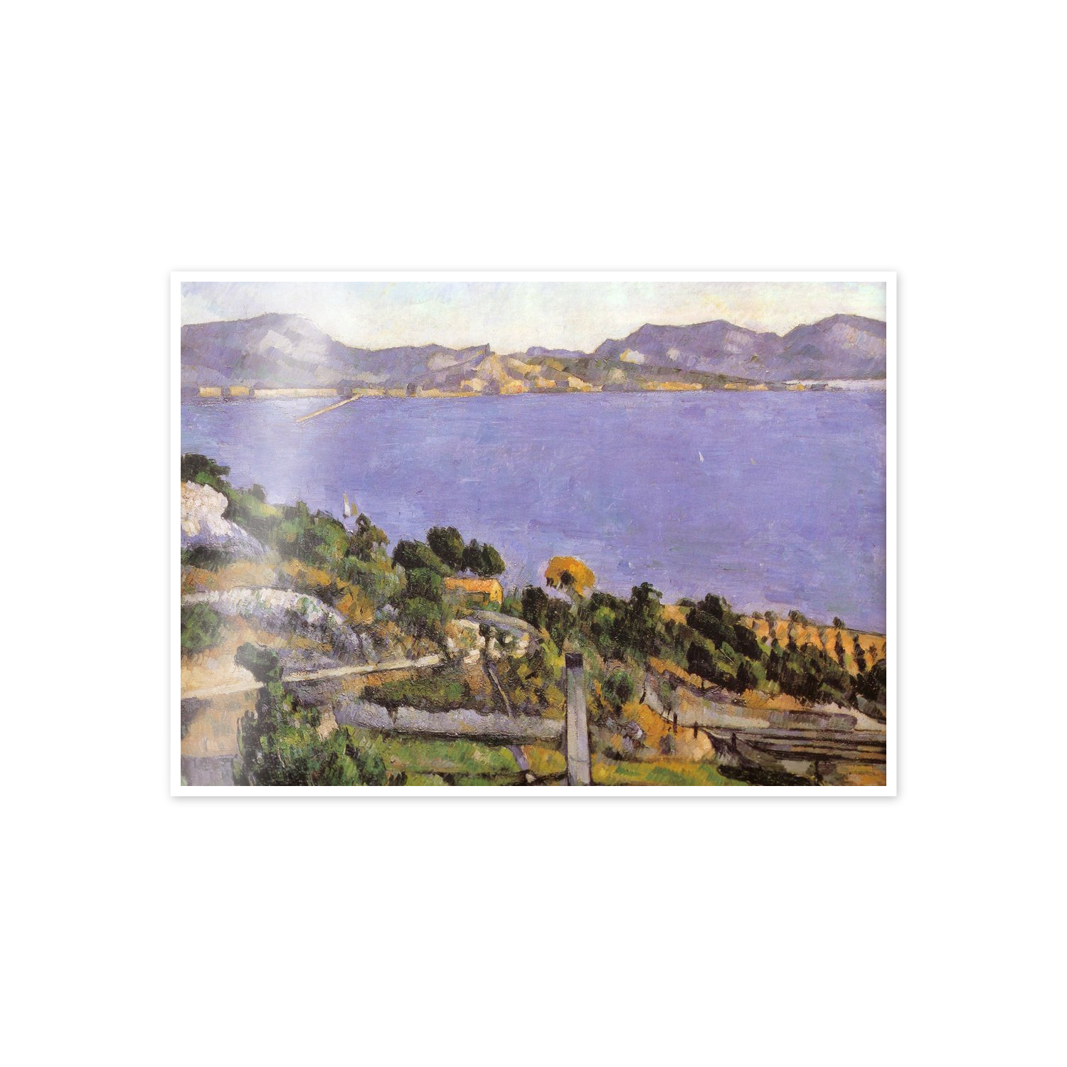 Homage to Cézanne - L'Estaque vue du golfe de Marseille 1878 cm 70x50
