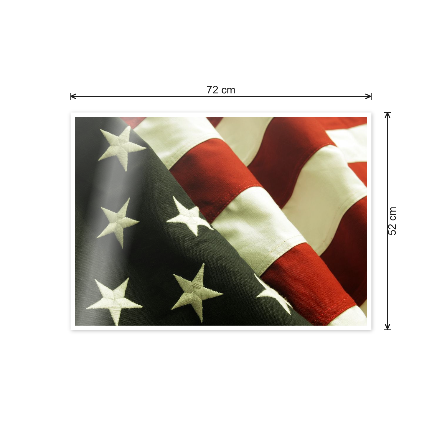 United States flag cm 70x50 - misure