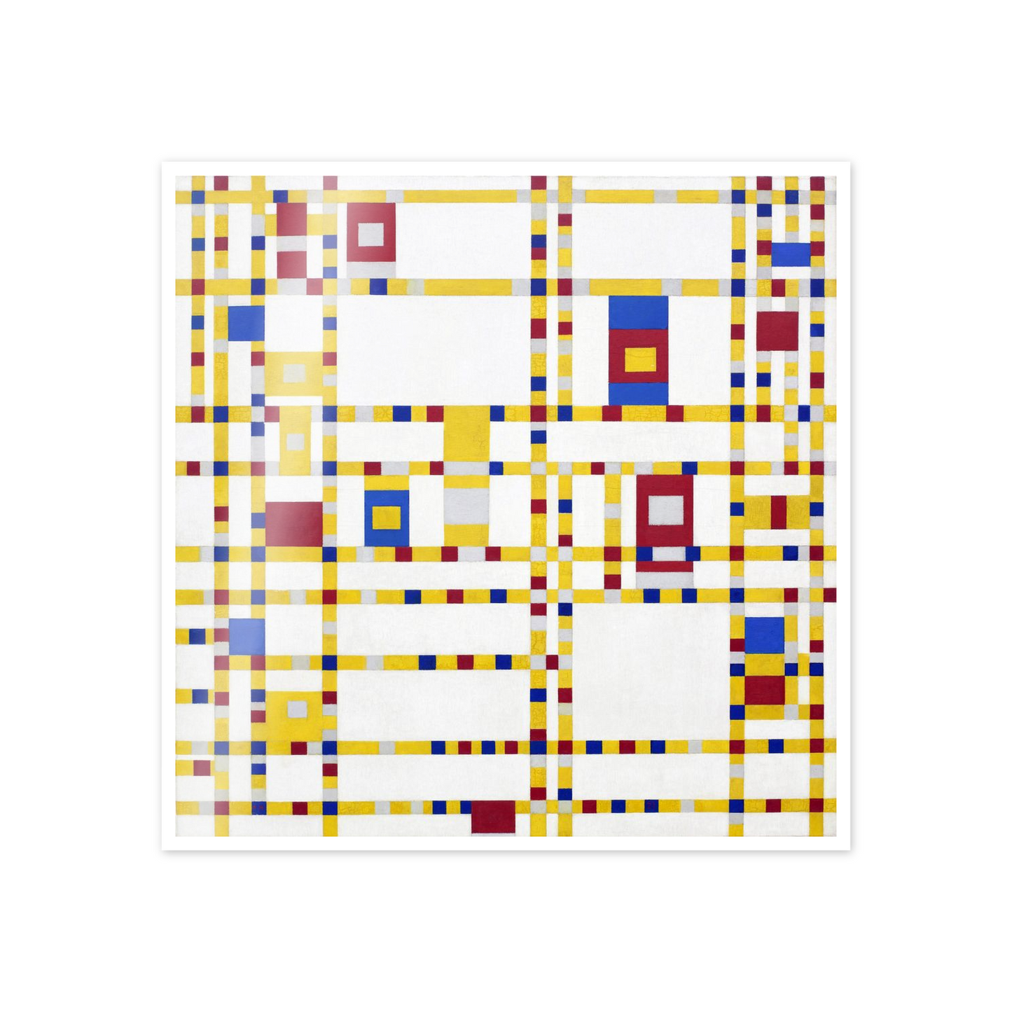 Homage to Mondrian - Broadway Boogie woogie cm 50x50