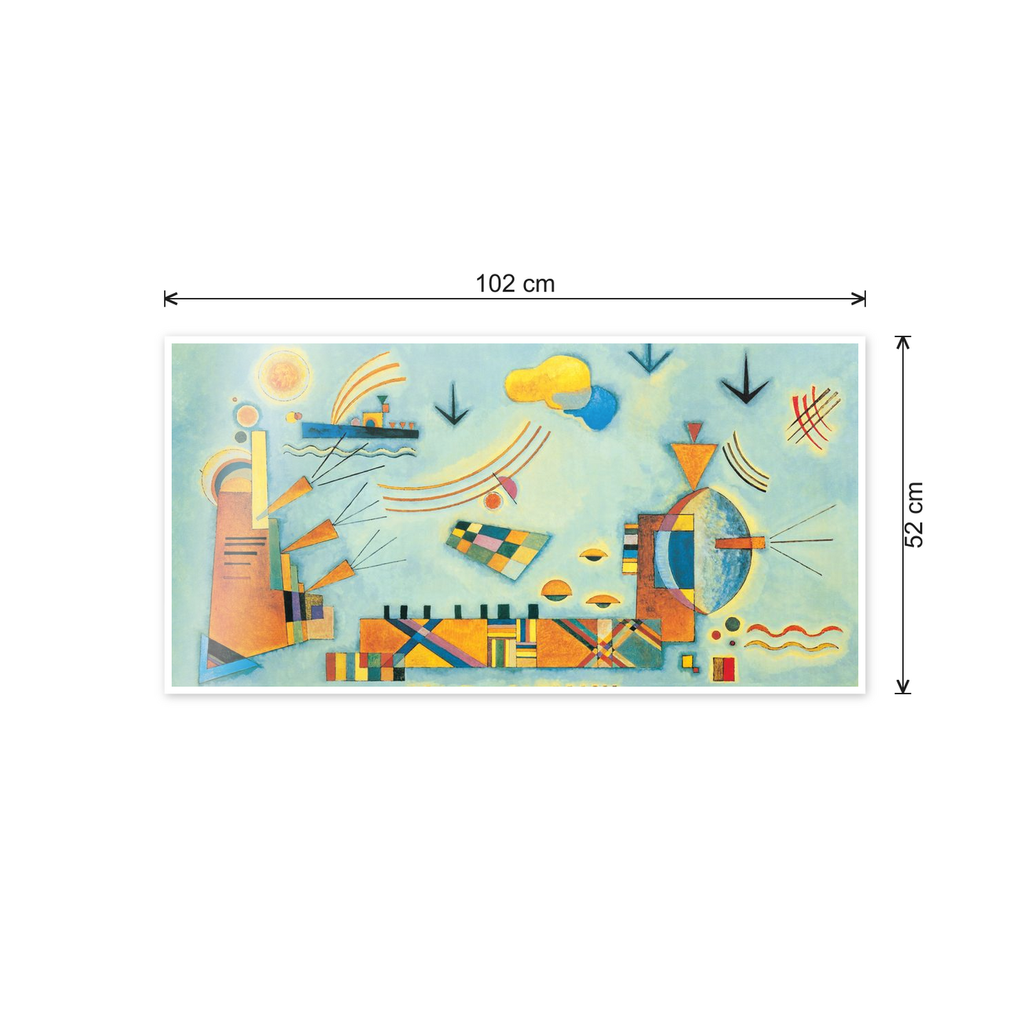Homage to Kandinsky - Sweet event cm 100x50 - misure