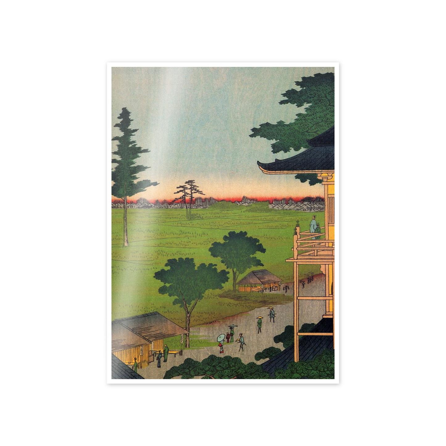 Homage to Hiroshige - Rakan Temple cm 50x70