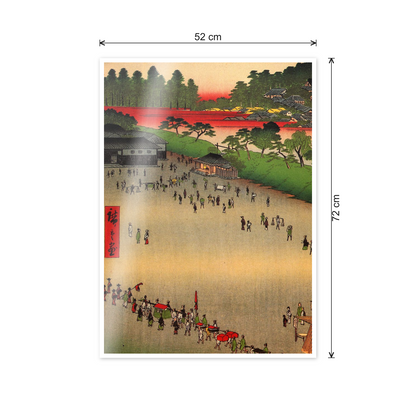 Homage to Hiroshige - Yatsukoji, inside Sujikai Gate cm 50x70 - misure