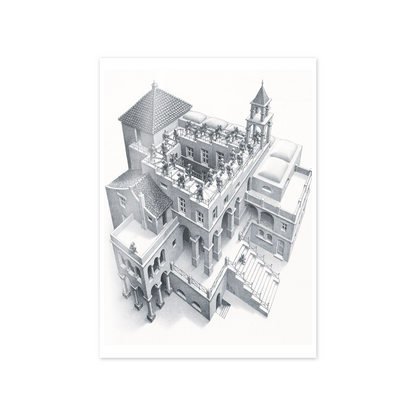 Homage to Escher - Ascending and Descending, 1960 cm 50x70