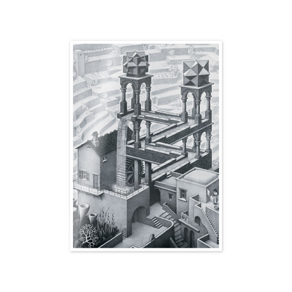 Homage to Escher - Waterfall,1961 cm 50x70