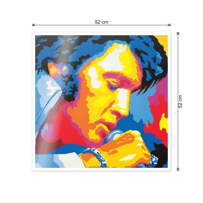 Homage to Elvis cm 50x50 - misure