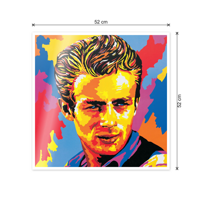 Homage to James Dean cm 50x50 - misure