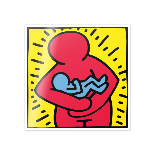 Homage to Haring - Untitled 1986 cm 50x50