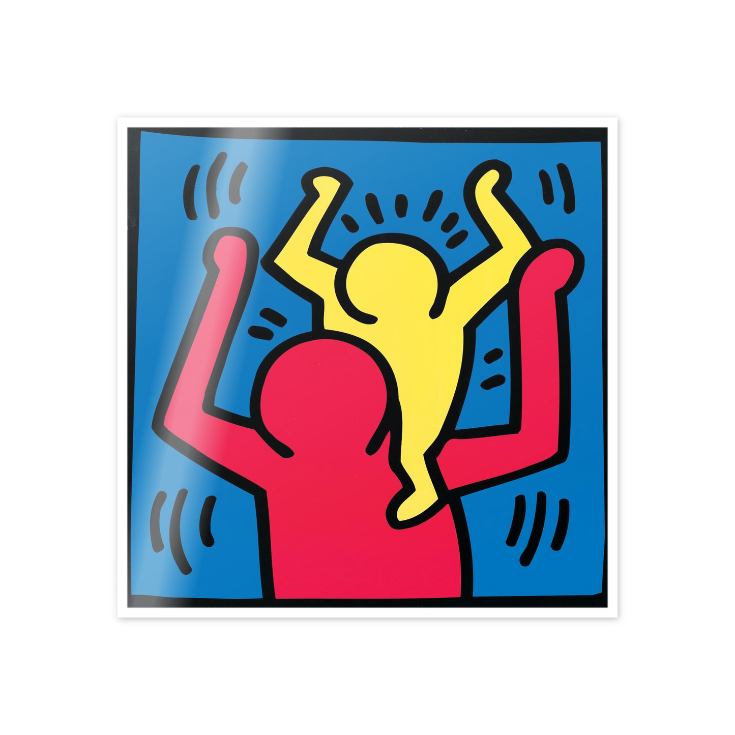 Homage to Haring - Untitled, 1987 cm 50x50