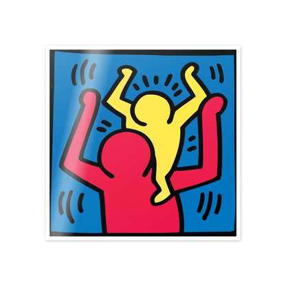 Homage to Haring - Untitled, 1987 cm 50x50