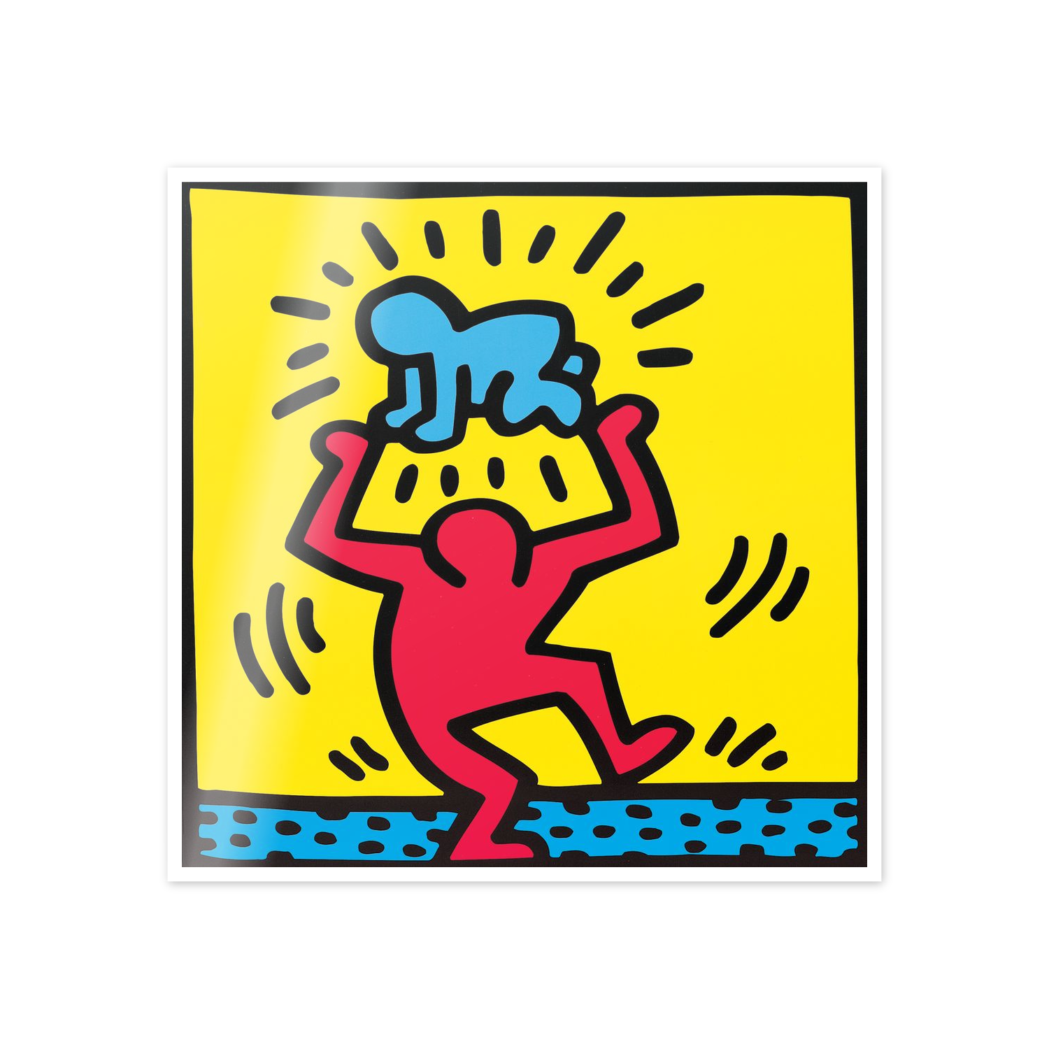 Homage to Haring - Untitled, 1987 cm 50x50