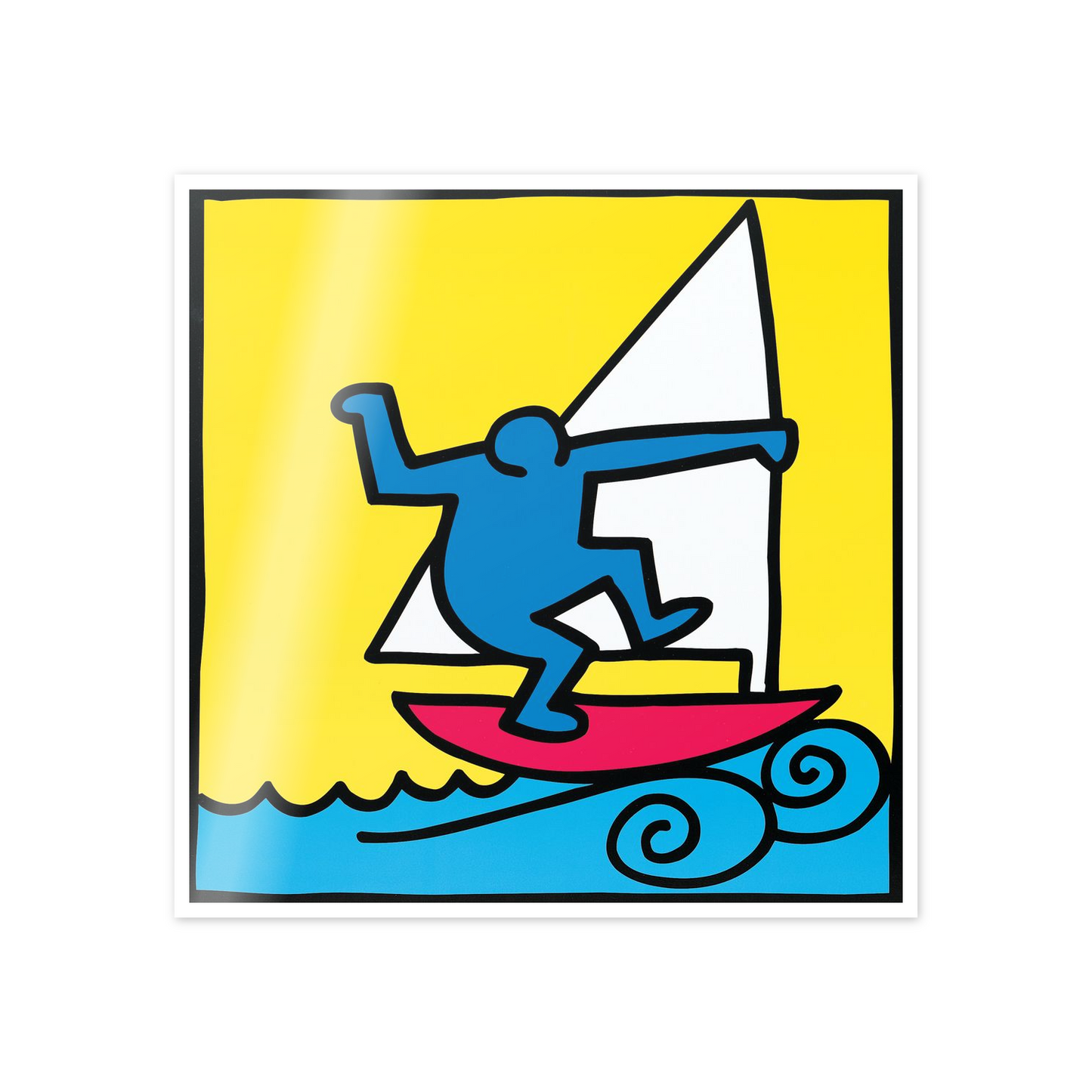 Homage to Haring - Untitled, 1987 cm 50x50