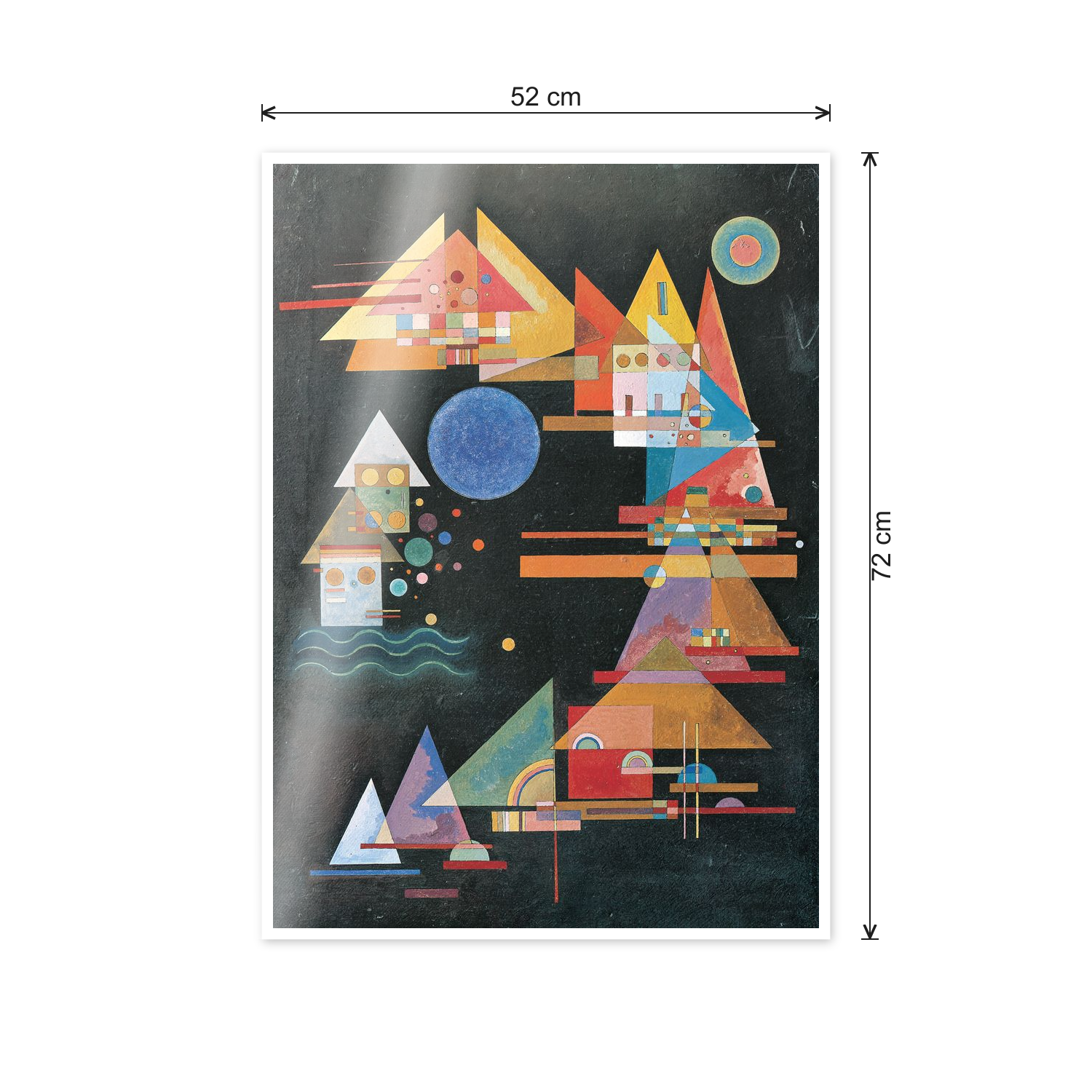 Homage to Kandinsky - Arched Peaks cm 50x70 - misure