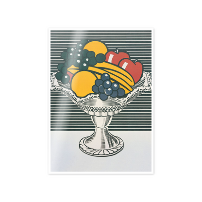 Homage to Lichtenstein - Still Life with Crystal Container, 1973 cm 50x70