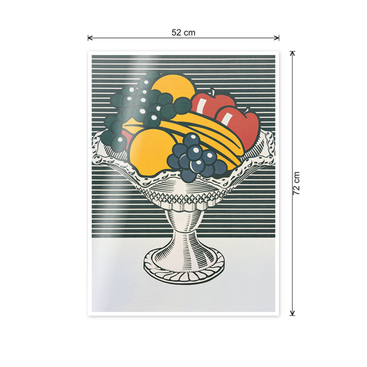 Homage to Lichtenstein - Still Life with Crystal Container, 1973 cm 50x70 - misure