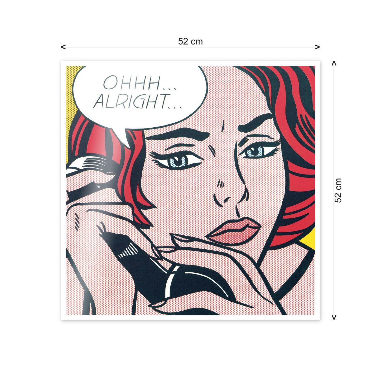 Homage to Lichtenstein - Ohhh... Alright..., 1964 cm 50x50 - misure