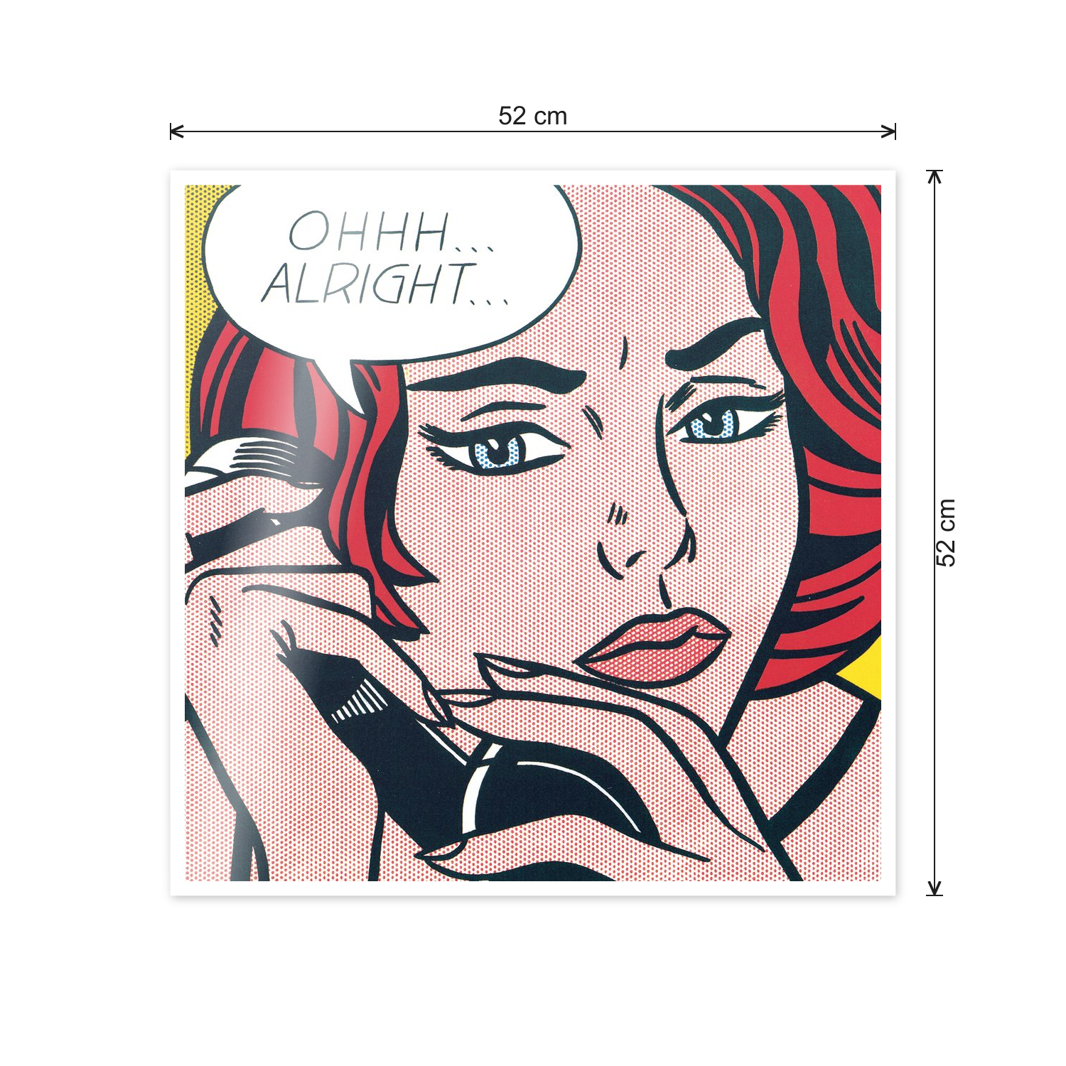 Homage to Lichtenstein - Ohhh... Alright..., 1964 cm 50x50 - misure