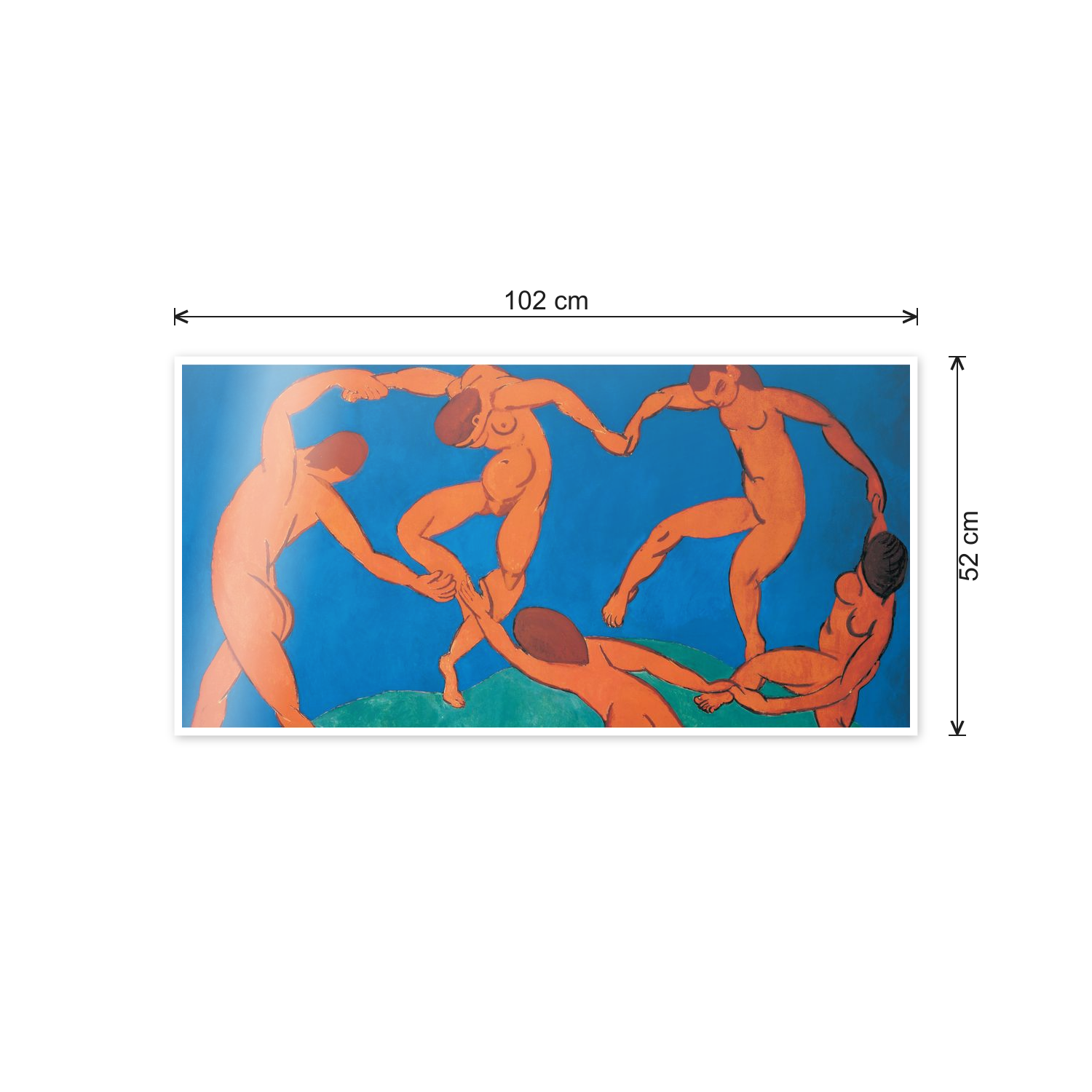 Homage to Matisse - La dance cm 100x50 - misure